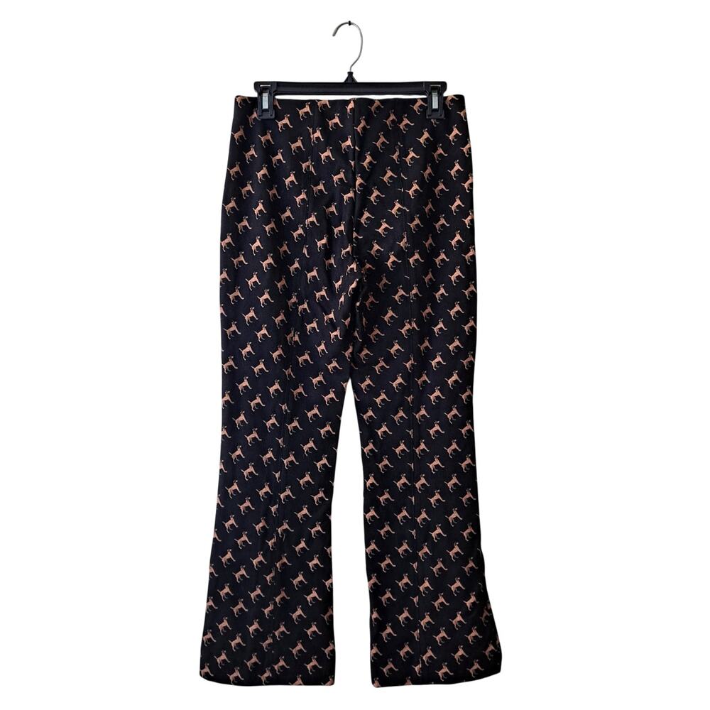 Maeve Black Pants with Tan Motif Boot Cut - Picture 3 of 12